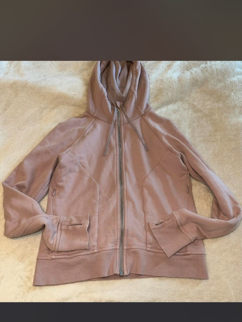 lululemon huddle & hustle hoodie in smoky blush